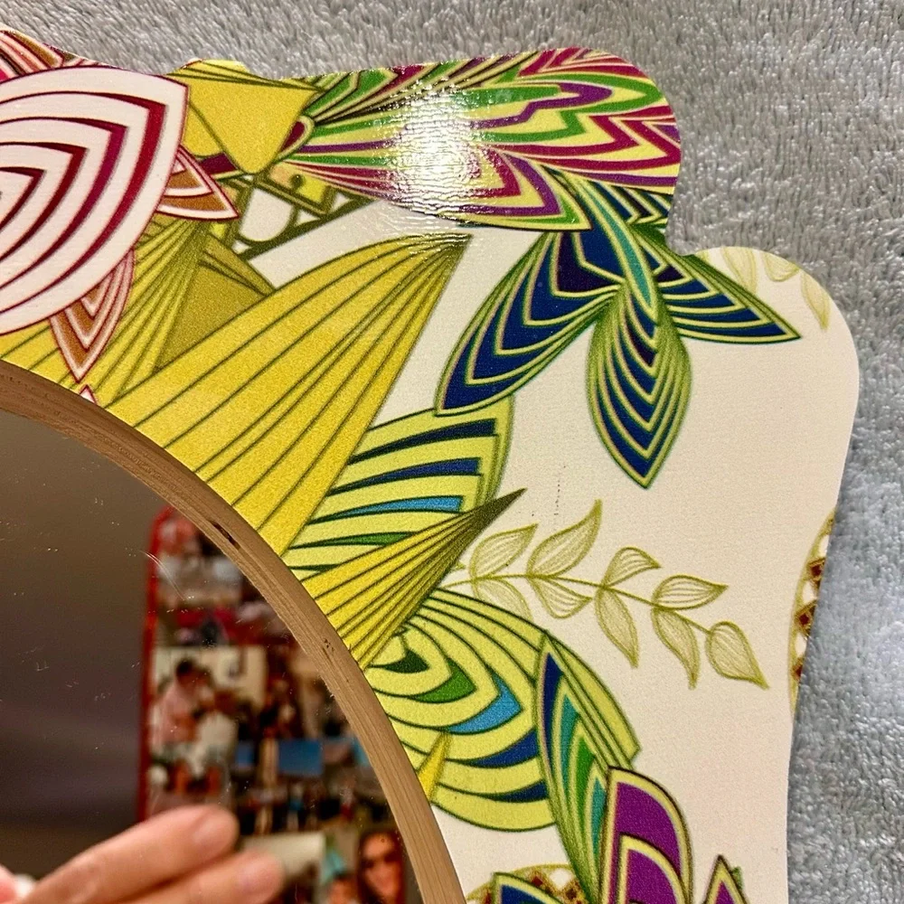 Deny Designs Floral Tropical Bohemian Wall Mirror Excellent Like New Condition